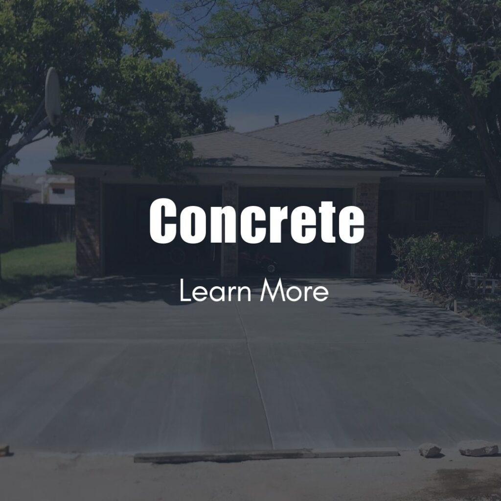 Concrete work with luxury lawns llc lubbock